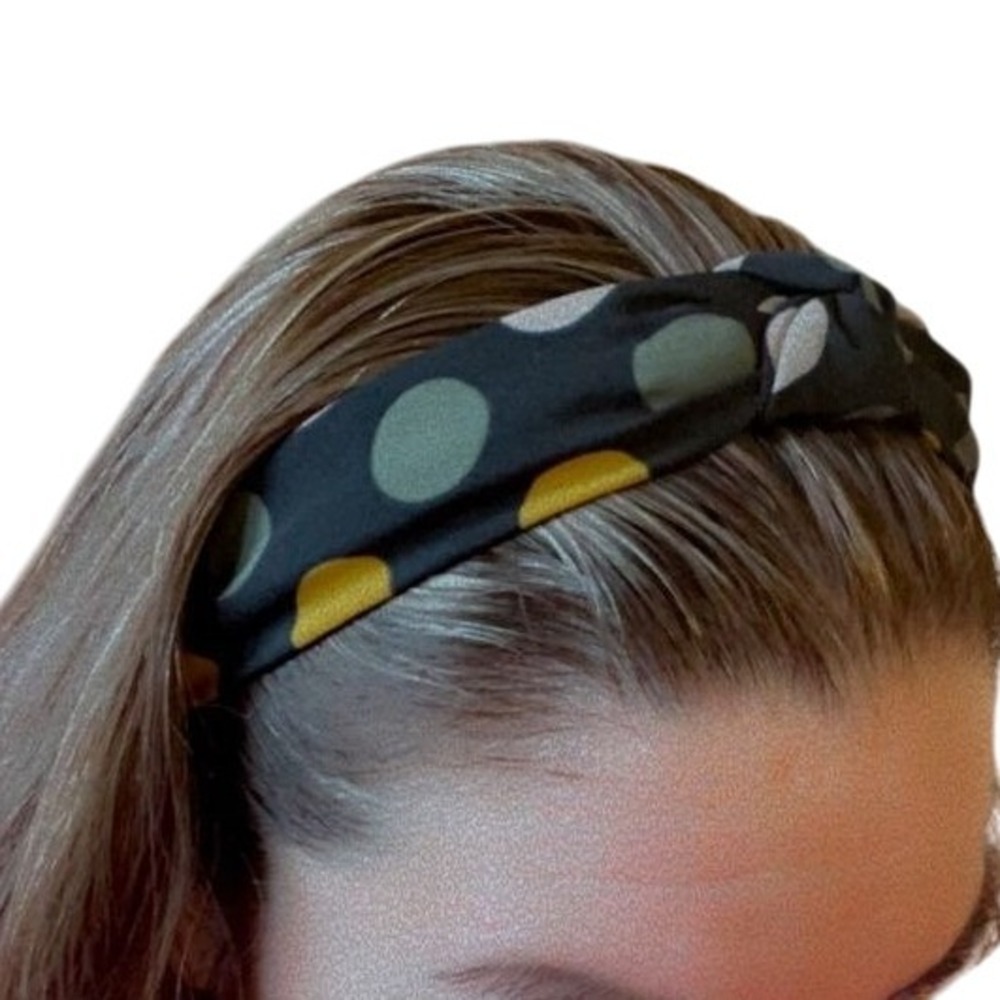 Black Polka Dot Knot  Headband Women‎ Fashion Accessory